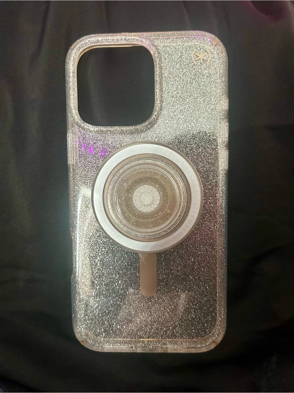 Speck Presidio Lux Glitter Case with MagSafe PopGrip for iPhone Pro Max / Plus